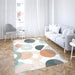 CARPET WITH DEON PRINT 120X180 CM FLAT FLOWERS - Килими<<<Килими<<<Мебели и
