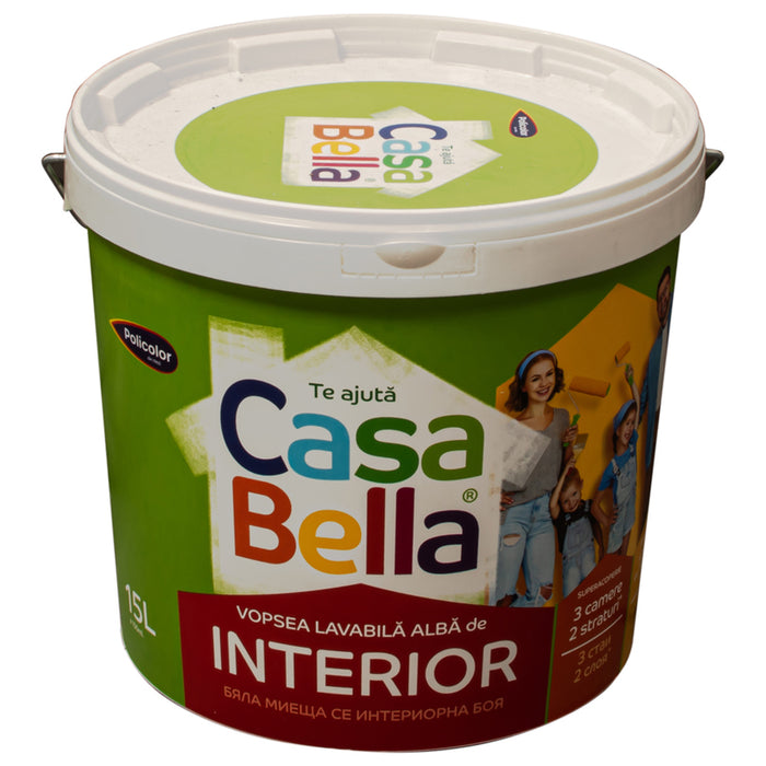 INTERIOR PAINT WHITE 15 L CASA BELLA