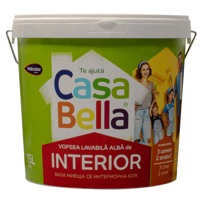 INTERIOR PAINT WHITE 15 L CASA BELLA