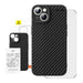 Case Baseus Synthetic Fiber iPhone 15 Plus + tempered glass - Protective cases for smartphones<<<Cases<<<GSM
