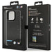 Case BMW BMHCP13L22NBCK iPhone 13 Pro / 13 6.1’’ black/black hardcase Leather Carbon - Cell phone cases