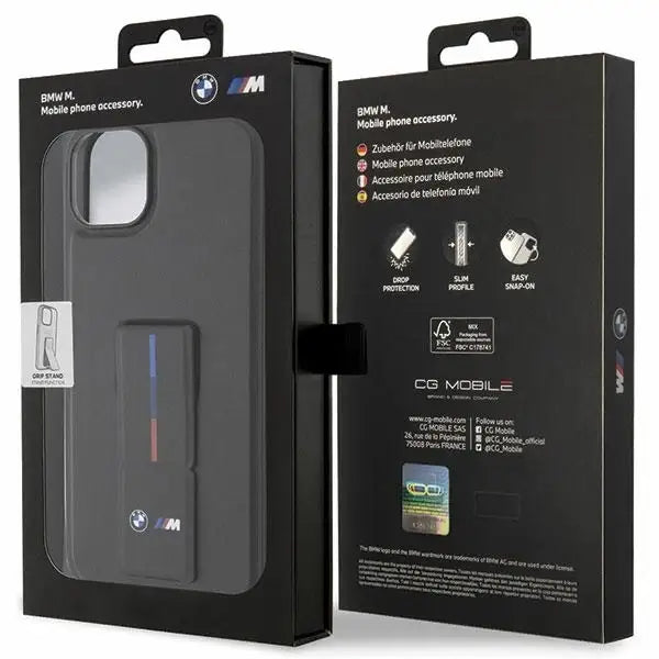 Case BMW BMHCP14M22GSLK iPhone 14 Plus 6.7’’ black/black hardcase Grip Hot Stamp - Cell phone cases