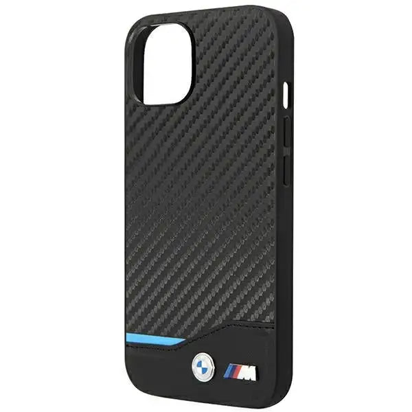 Case BMW BMHCP14M22NBCK iPhone 14 Plus 6.7 ’black / black Leather Carbon - Cell phone cases and covers<<<HurtelXML