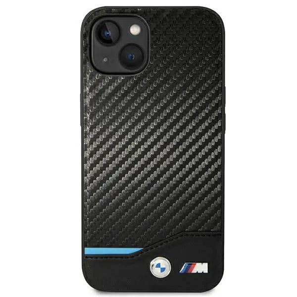 Case BMW BMHCP14S22NBCK iPhone 14 6.1 ’black / black Leather Carbon - Cell phone cases and covers<<<HurtelXML