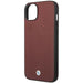 Case BMW BMHCP14S22RFGR iPhone 14 6.1’’ Burgundy/burgundy Leather Diamond Pattern - Cell phone cases