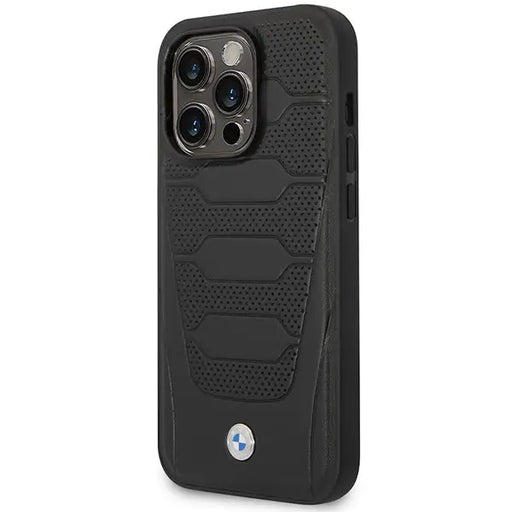 Case BMW BMHCP14X22RPSK iPhone 14 Pro Max 6.7’’ black/black Leather Seats Pattern - Cell phone cases