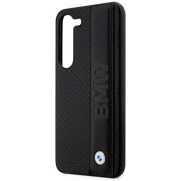 Case BMW BMHCS23M22RDPK S23+ S916 black/black hardcase Leather Textured & Stripe - Cell phone cases