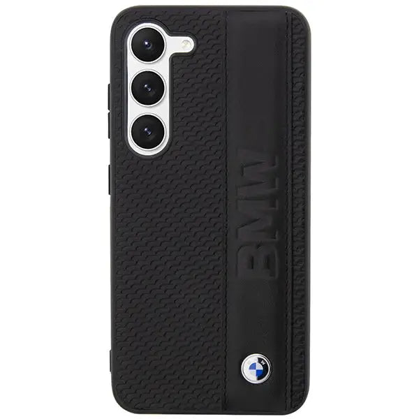 Case BMW BMHCS23M22RDPK S23+ S916 black/black hardcase Leather Textured & Stripe - Cell phone cases