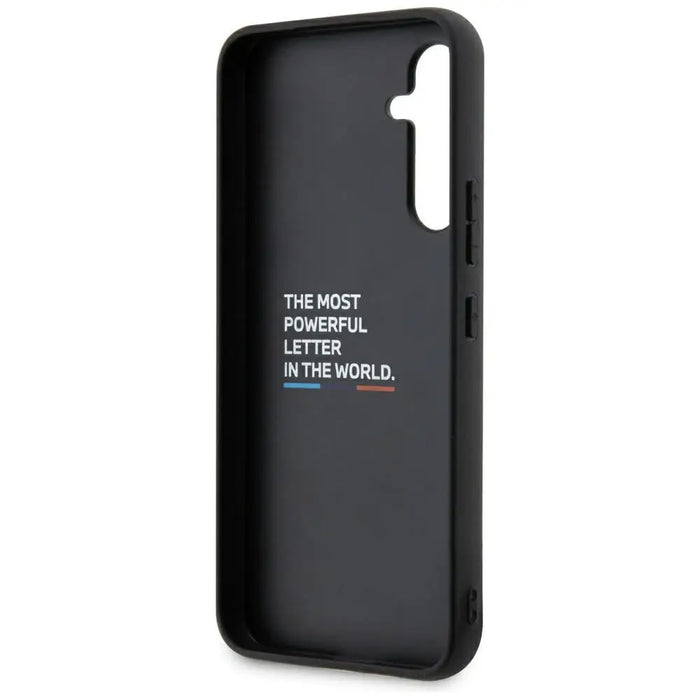 Case BMW BMHCSA5422PTDK A54 black/black Leather Stamp Tricolor - Cell phone cases and covers<<<HurtelXML