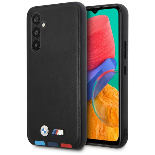 Case BMW BMHCSA5422PTDK A54 black/black Leather Stamp Tricolor - Cell phone cases and covers<<<HurtelXML