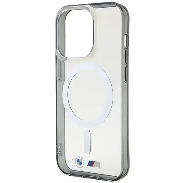 Case BMW BMHMP14LHCRS iPhone 14 Pro 6.1’’ transparent hardcase Silver Ring MagSafe - Cell phone cases