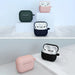 Case for AirPods 3 Silicone Soft Earphone Cover + Keychain Lobster Clasp Pendant Dark Blue (Case D) - Cell phone cases