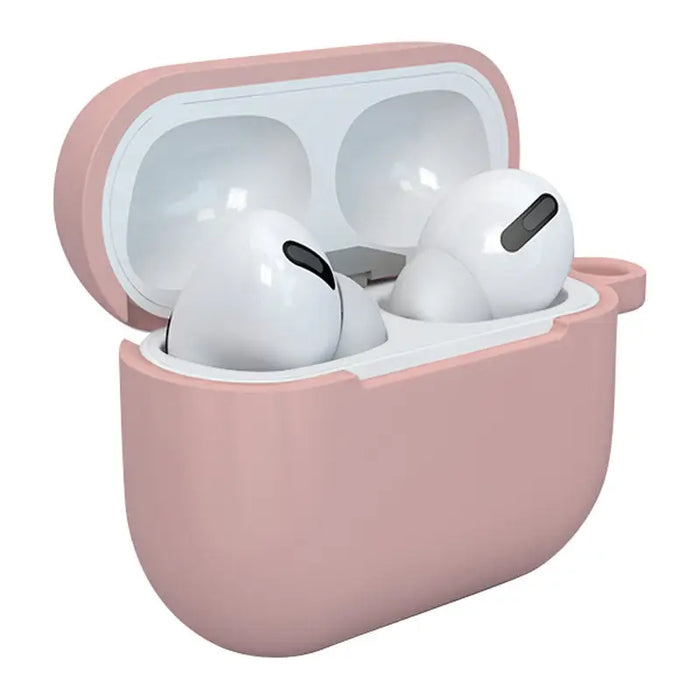 Case for AirPods 3 silicone soft case for headphones + keychain lobster clasp pendant pink (case D) - Cell phone cases