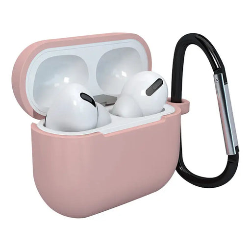 Case for AirPods 3 silicone soft case for headphones + keychain lobster clasp pendant pink (case D) - Cell phone cases