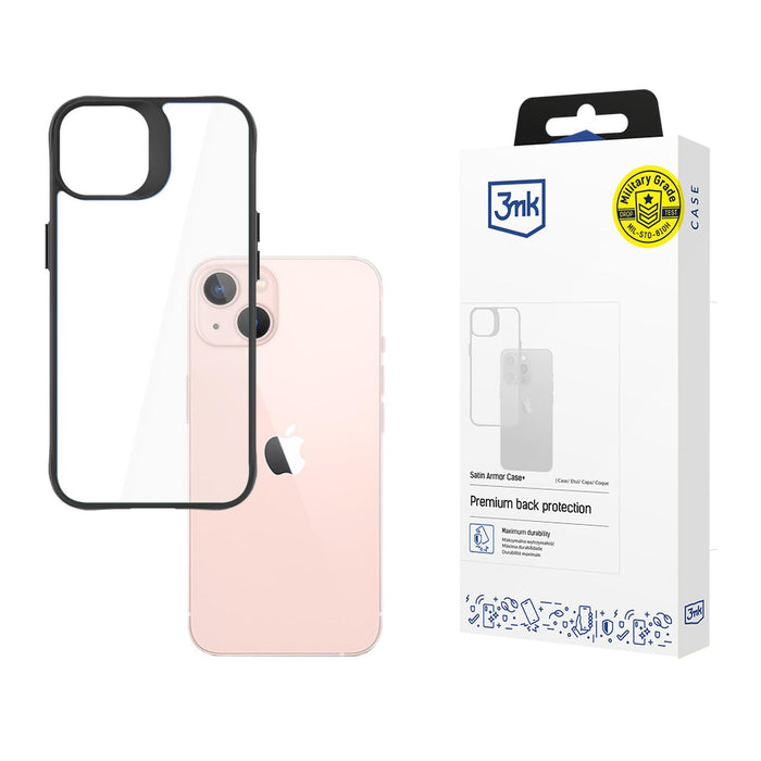 Case for iPhone 14 3mk Satin Armor Case+ series - black - *Kategoria tymczasowa<<<HurtelXML