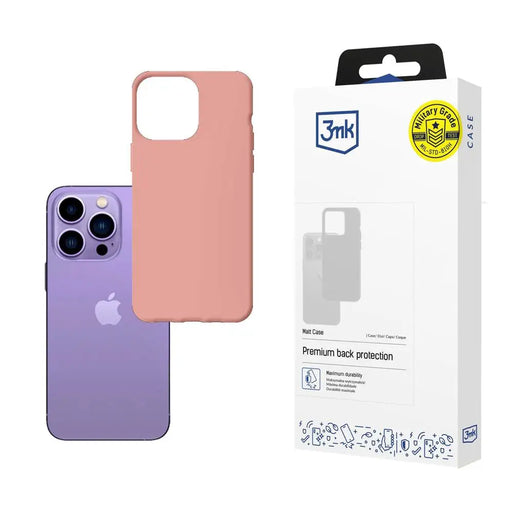Case for iPhone 14 Pro from the 3mk Matt Case series - pink - *Kategoria tymczasowa<<<HurtelXML