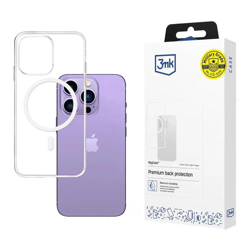 Case for iPhone 14 Pro Max compatible with MagSafe from the 3mk MagCase series - transparent - *Kategoria