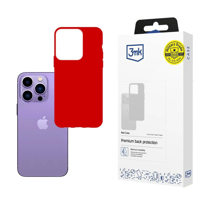 Case for iPhone 14 Pro Max series 3mk Matt Case - red - *Kategoria tymczasowa<<<HurtelXML