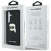 Case Karl Lagerfeld Leather Monogram Pin Logo Karl Head Samsung Galaxy S25 Plus black - Cell phone cases
