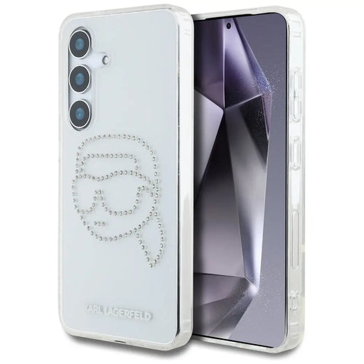 Case Karl Lagerfeld Rhinestones Karl Head Logo Samsung Galaxy S25 transparent - Cell phone cases and covers<<<HurtelXML