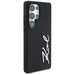 Case Karl Lagerfeld Silicone Metal Signature Logo Samsung Galaxy S25 Ultra black - Cell phone cases