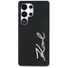 Case Karl Lagerfeld Silicone Metal Signature Logo Samsung Galaxy S25 Ultra black - Cell phone cases
