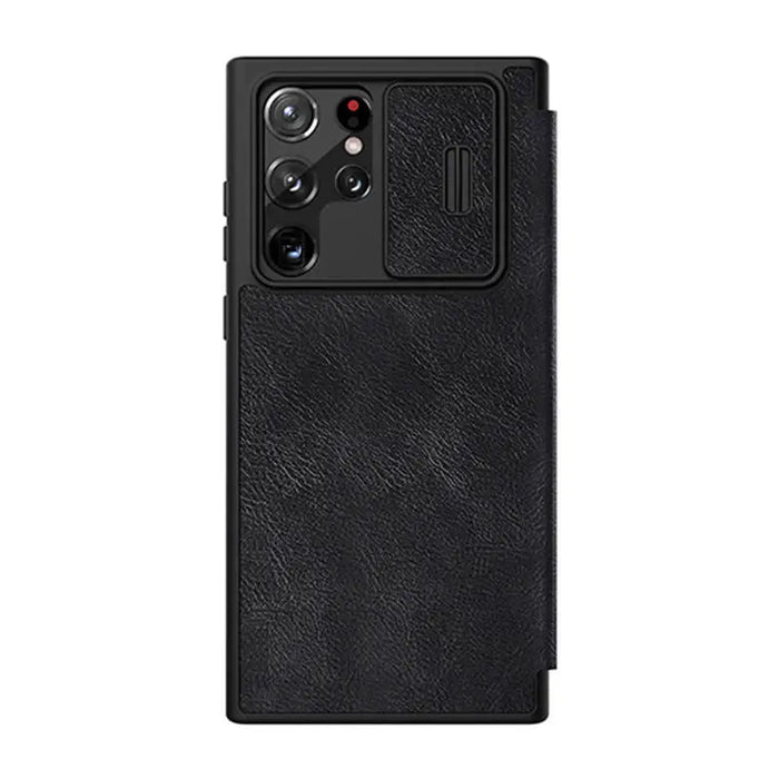 Case Nillkin Qin Leather Pro for SAMSUNG S22 Ultra (black) - Protective cases for smartphones<<<Cases<<<GSM