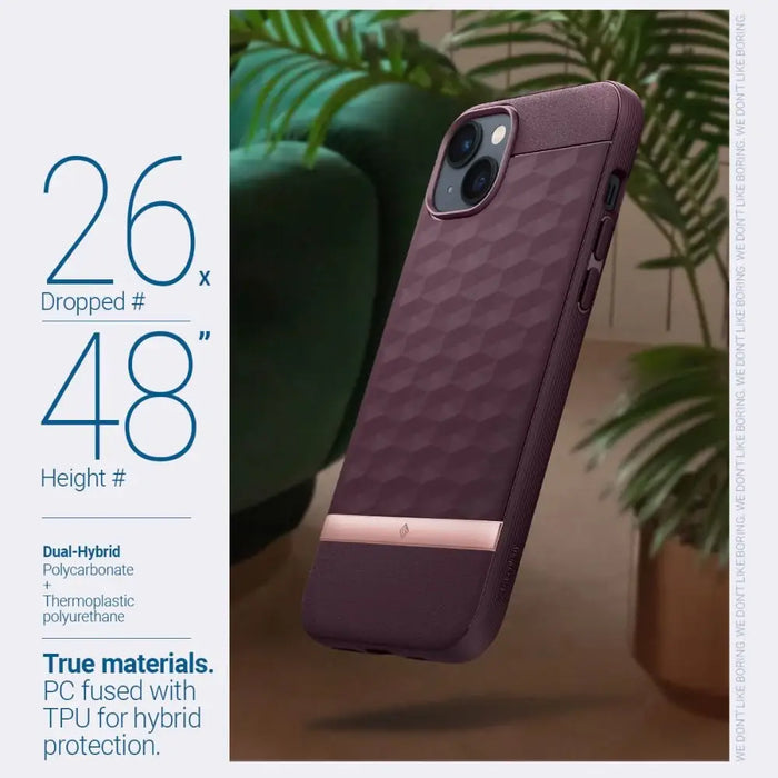Caseology Parallax Mag case with MagSafe for iPhone 14 Plus - burgundy - Cell phone cases and covers<<<HurtelXML