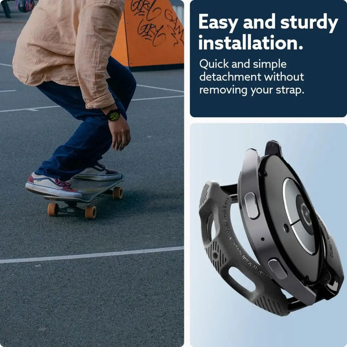 Caseology Vault Case for Samsung Galaxy Watch 7 (44mm) - Matte Black - Cell phone cases and covers<<<HurtelXML