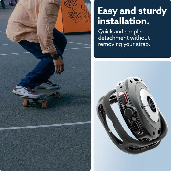 Caseology Vault Case for Samsung Galaxy Watch Ultra (47mm) - Matte Black - Cell phone cases and covers<<<HurtelXML