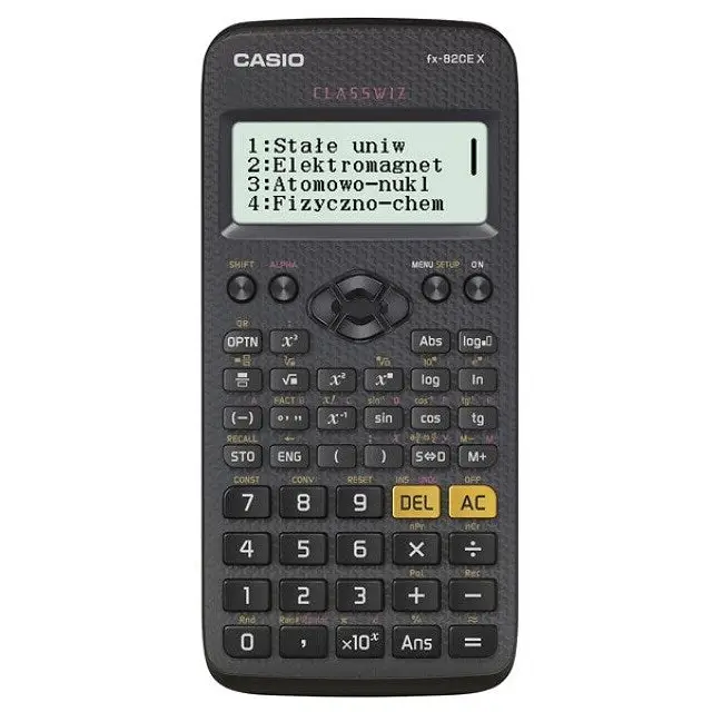 CASIO CALCULATOR SCIENTIFIC FX 82CEX BLACK 12-DIGIT DISPLAY - CalculatorsARB-KLK<<<Office suppliesARB<<<ActionPL