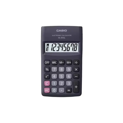 CASIO HL-815L-BK BOX pocket calculator 8-digit 69.5x118mm black - CalculatorsARB-KLK<<<Office suppliesARB<<<ActionPL