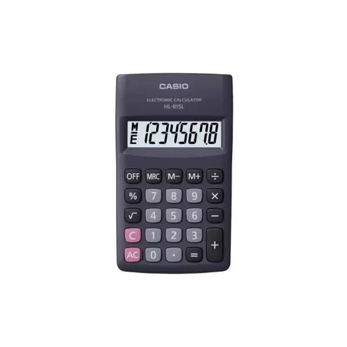 CASIO HL-815L-BK BOX pocket calculator 8-digit 69.5x118mm black - CalculatorsARB-KLK<<<Office suppliesARB<<<ActionPL