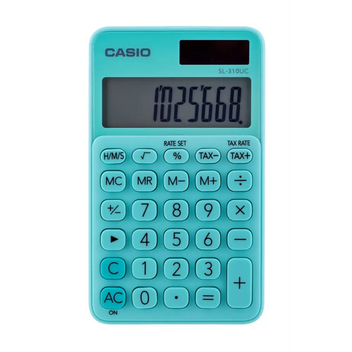 Casio pocket calculator SL-310UC-GN green - CalculatorsARB-KLK<<<Office suppliesARB<<<ActionPL