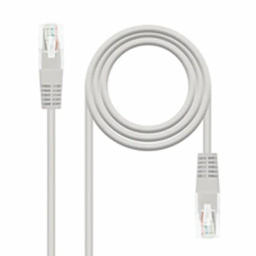 CAT 6 UTP Cable NANOCABLE 10.20.1303 Grey 3 m - Компютър Кабели и адаптери<<<Компютри| Електроника<<<BigBuy&&&Мрежови