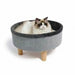 Cat Bed MPETS ROUND Grey 47 x 47 x 26 cm - Домашни Животни<<<Дом Градина<<<BigBuy&&&Къщички и легълца<<<Домашни