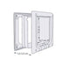 Cat Flap Trixie White Plastic 21,1 × 24,4 CM - Домашни Животни<<<Дом Градина<<<BigBuy&&&Къщички и легълца<<<Домашни