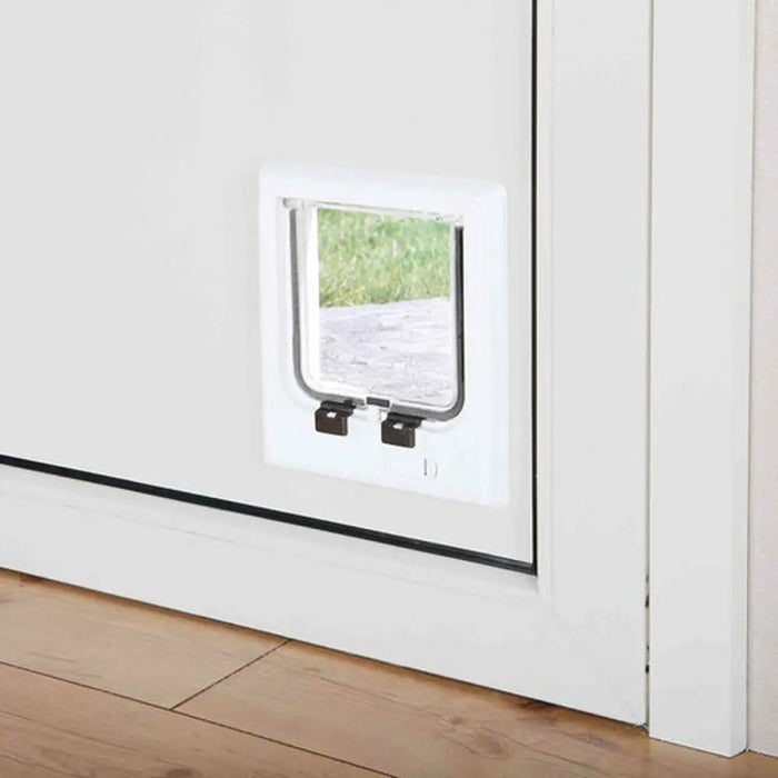 Cat Flap Trixie White Plastic 21,1 × 24,4 CM - Домашни Животни<<<Дом Градина<<<BigBuy&&&Къщички и легълца<<<Домашни