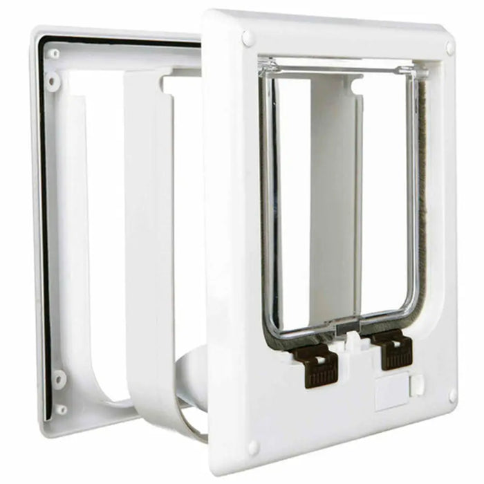 Cat Flap Trixie White Plastic 21,1 × 24,4 CM - Домашни Животни<<<Дом Градина<<<BigBuy&&&Къщички и легълца<<<Домашни