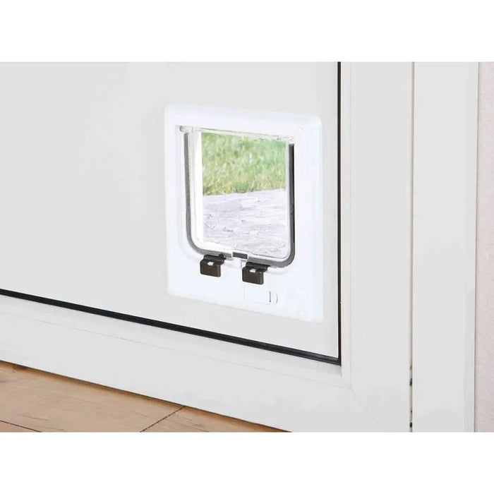 Cat Flap Trixie White Plastic 21,1 × 24,4 CM - Домашни Животни<<<Дом Градина<<<BigBuy&&&Къщички и легълца<<<Домашни