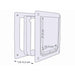 Cat Flap Trixie White Plastic 25 × 29 CM - Къщички и легълца<<<Домашни Животни<<<Дом Градина<<<BigBuy