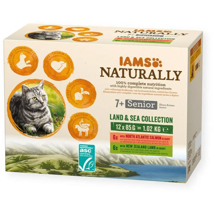 Cat food Eukanuba Naturally Senior Fish 12 x 85 g - Хранене на домашни любимци<<<Домашни Животни<<<Дом