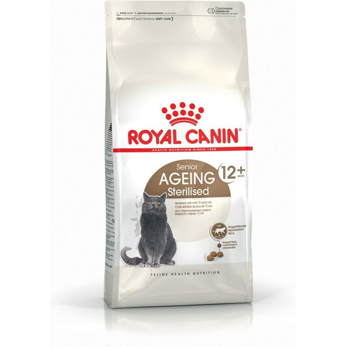 Cat food Royal Canin Senior Ageing Sterilised 12+ Corn Vegetable Birds Senior 4 Kg - Хранене на домашни