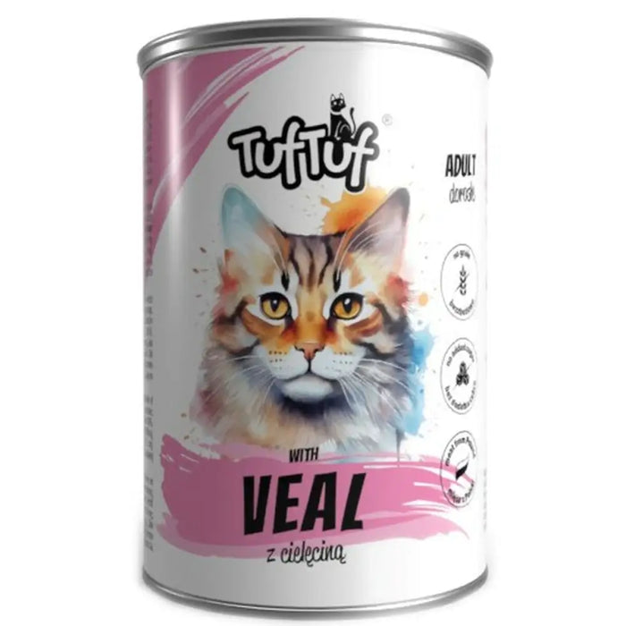 Cat food Tuftuf Veal 400 g - Хранене на домашни любимци<<<Домашни Животни<<<Дом Градина<<<BigBuy&&&Wet