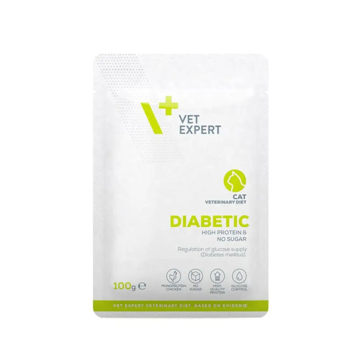 Cat food VETEXPERT Diabetic Cat Chicken 100 g - Хранене на домашни любимци<<<Домашни Животни<<<Дом