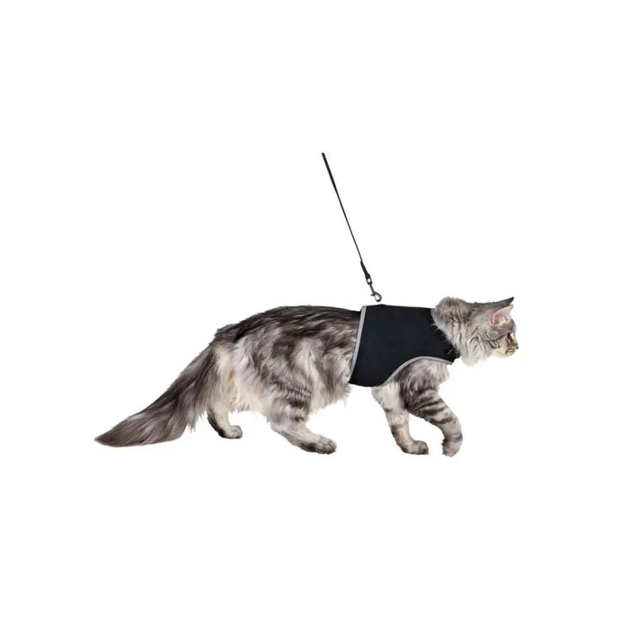 Cat Harness Trixie Black 36-54 cm - Домашни Животни<<<Дом Градина<<<BigBuy&&&Пътуване и разходки<<<Домашни