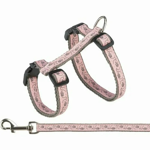 Cat Harness Trixie Grey Pink 27-45 cm - Домашни Животни<<<Дом Градина<<<BigBuy&&&Пътуване и разходки<<<Домашни
