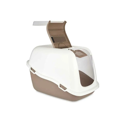 Cat Litter Box Mascow White Beige Plastic 39,7 x 57 x 39 cm 39,7 x 32,5 x 57 cm (6 Units) - Домашни Животни<<<Дом