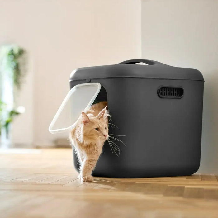 Cat Litter Box Rotho Biala XL anthracite Anthracite Plastic - Играчки<<<Домашни Животни<<<Дом Градина<<<BigBuy&&&Litter