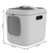 Cat Litter Box Rotho Biala XL White Plastic - Играчки<<<Домашни Животни<<<Дом Градина<<<BigBuy&&&Litter
